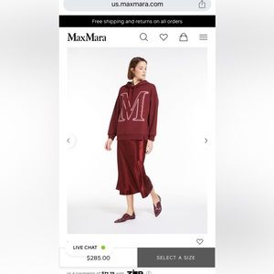 Max Mara Leisure Italian Skirt in Crème